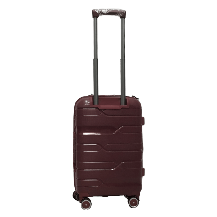 Чемодан маленький S полипропилен Milano bag 0306 56×35×24см 33л Бордовый