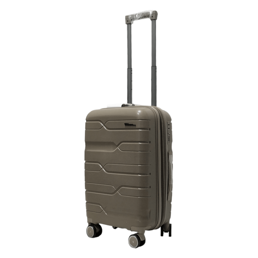 Чемодан маленький S полипропилен Milano bag 0306 56×35×24см 33л Шампань