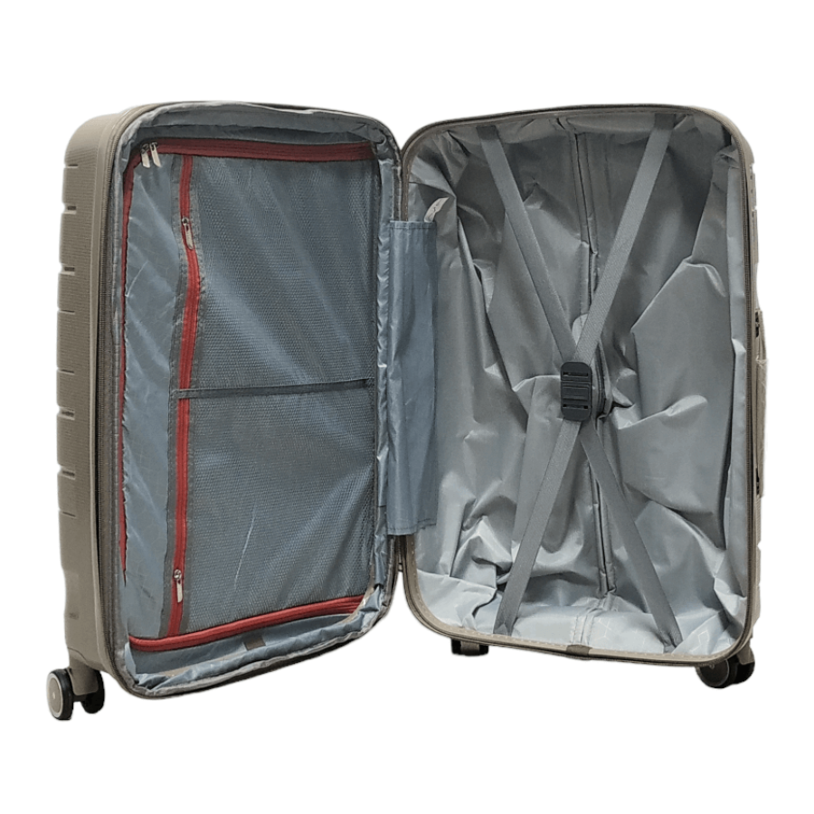 Чемодан маленький S полипропилен Milano bag 0306 56×35×24см 33л Шампань