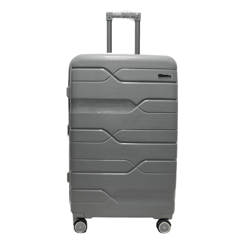 Чемодан большой L полипропилен Milano bag 0306 76×49×31см 82л Серебряный