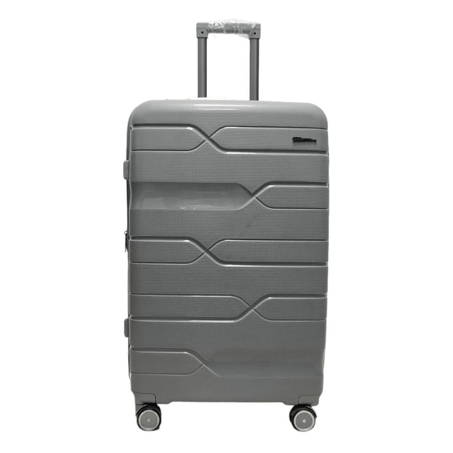 Чемодан большой L полипропилен Milano bag 0306 76×49×31см 82л Серебряный