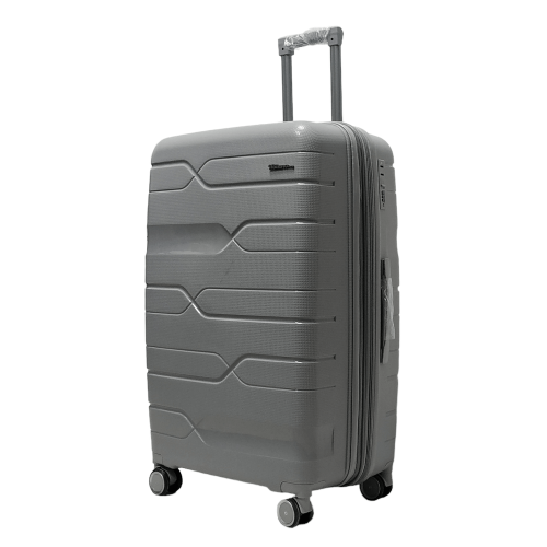 Чемодан большой L полипропилен Milano bag 0306 76×49×31см 82л Серебряный
