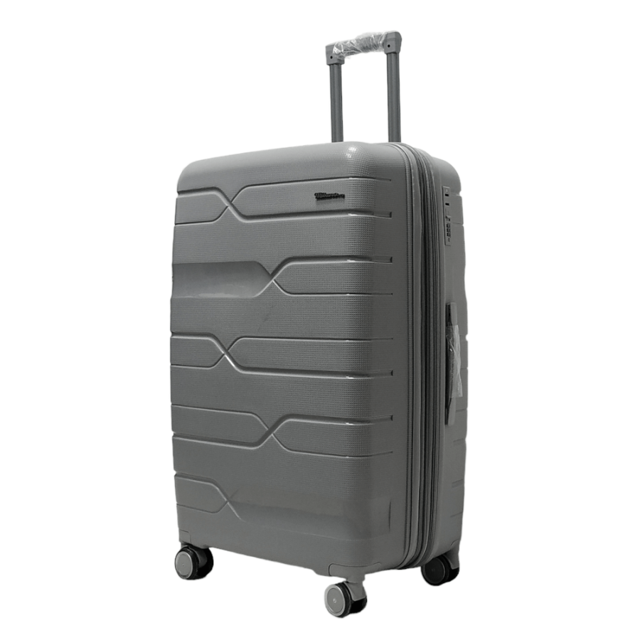 Чемодан большой L полипропилен Milano bag 0306 76×49×31см 82л Серебряный