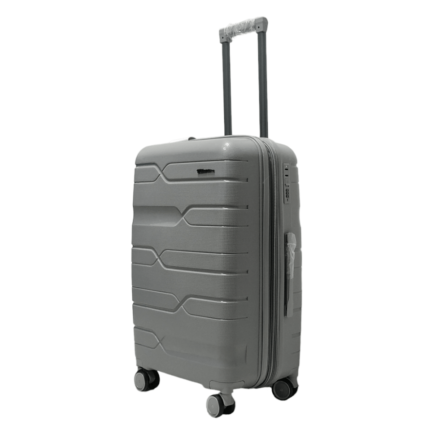 Чемодан средний M полипропилен Milano bag 0306 65×42×28см 56л Серебряный