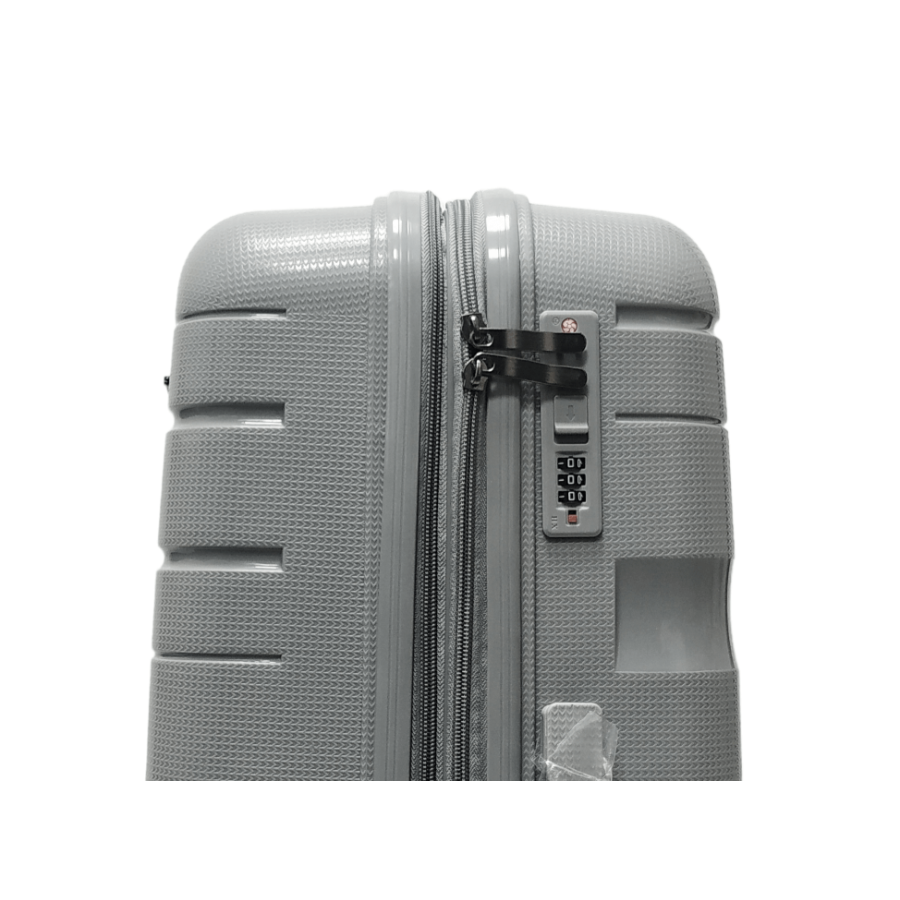Чемодан средний M полипропилен Milano bag 0306 65×42×28см 56л Серебряный
