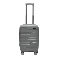 Чемодан маленький S полипропилен Milano bag 0306 56×35×24см 33л Серебряный