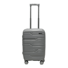 Чемодан маленький S полипропилен Milano bag 0306 56×35×24см 33л Серебряный
