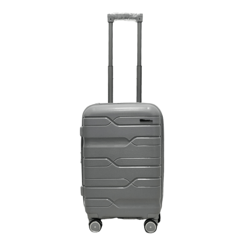 Чемодан маленький S полипропилен Milano bag 0306 56×35×24см 33л Серебряный