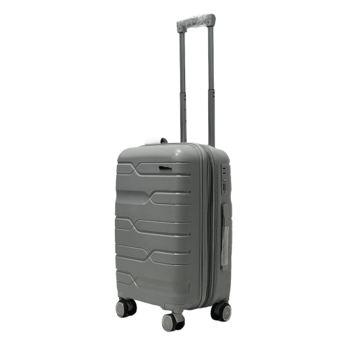 Чемодан маленький S полипропилен Milano bag 0306 56×35×24см 33л Серебряный