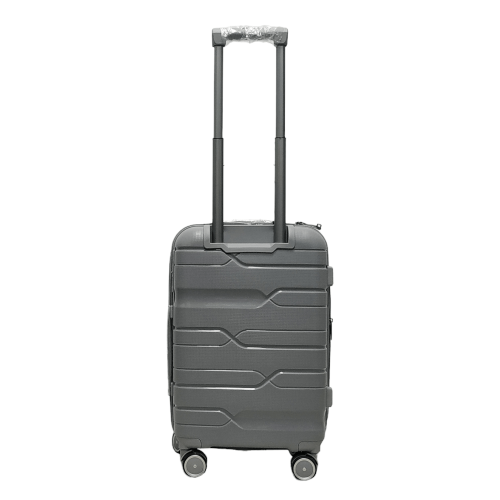 Чемодан маленький S полипропилен Milano bag 0306 56×35×24см 33л Серебряный