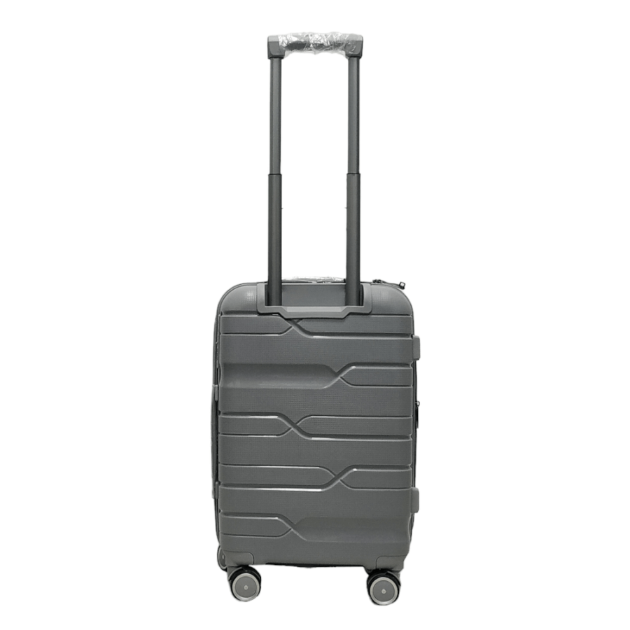 Чемодан маленький S полипропилен Milano bag 0306 56×35×24см 33л Серебряный