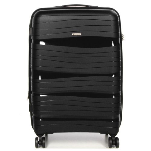 Чемодан средний M полипропилен Worldline Airtex 283 66×44×28см 80л Черный