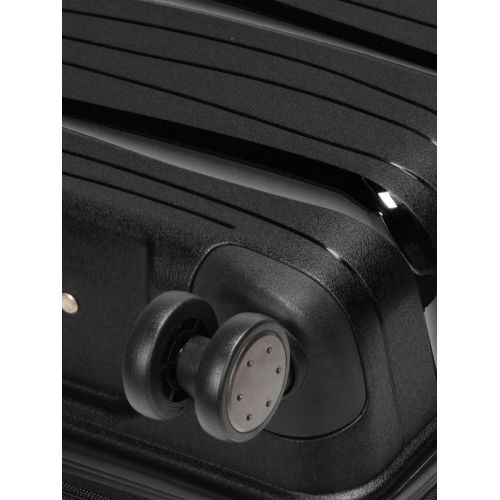 Чемодан маленький S полипропилен Worldline Airtex 283 56×33×22см 52л Черный