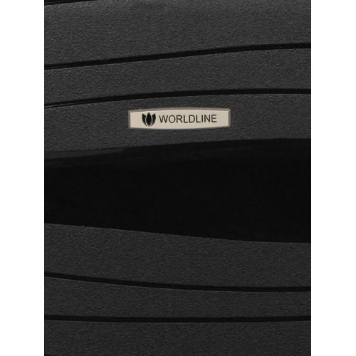 Чемодан маленький S полипропилен Worldline Airtex 283 56×33×22см 52л Черный