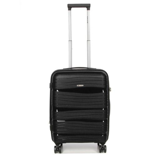 Чемодан маленький S полипропилен Worldline Airtex 283 56×33×22см 52л Черный