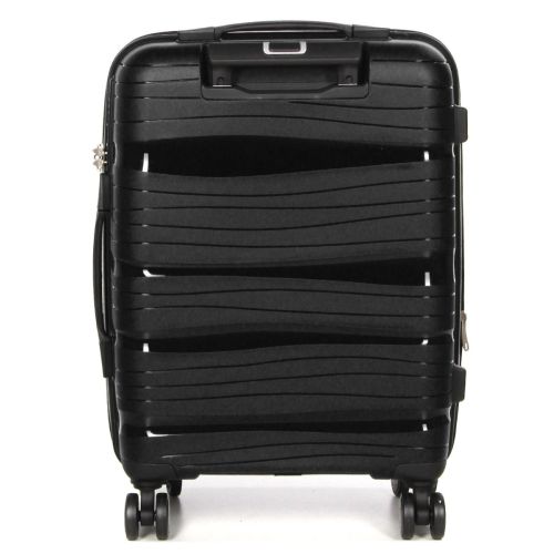 Чемодан маленький S полипропилен Worldline Airtex 283 56×33×22см 52л Черный
