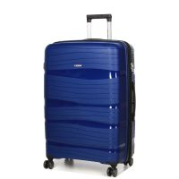 Чемодан большой L полипропилен Worldline Airteх 283 74,5×49×32см 120л Темно-синий