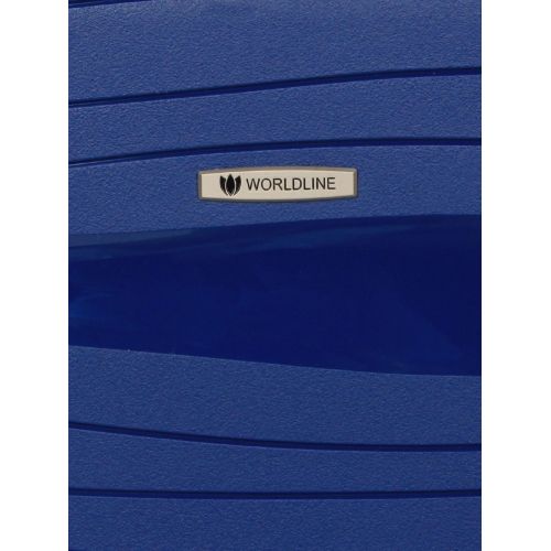 Чемодан средний M полипропилен Worldline Airtex 283 66×44×28см 80л Темно-синий