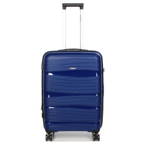 Чемодан средний M полипропилен Worldline Airtex 283 66×44×28см 80л Темно-синий
