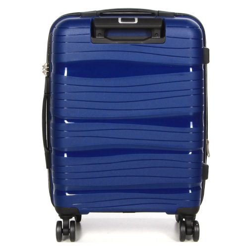 Чемодан маленький S полипропилен Worldline Airtex 283 56×33×22см 52л Темно-синий