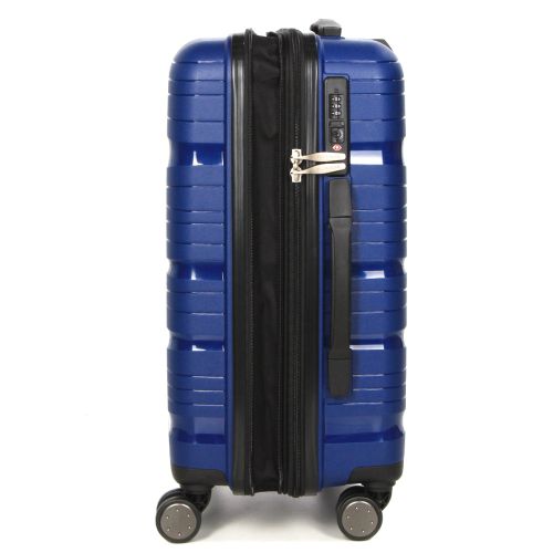 Чемодан маленький S полипропилен Worldline Airtex 283 56×33×22см 52л Темно-синий