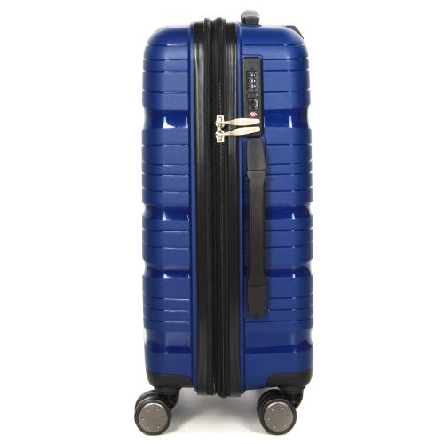Чемодан маленький S полипропилен Worldline Airtex 283 56×33×22см 52л Темно-синий