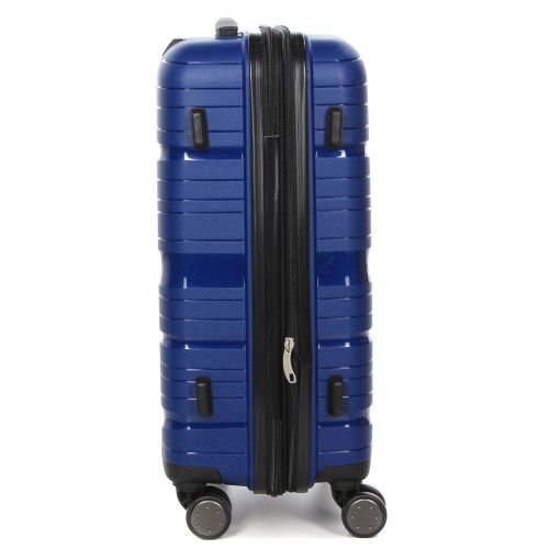 Чемодан маленький S полипропилен Worldline Airtex 283 56×33×22см 52л Темно-синий