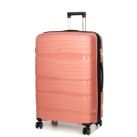 Чемодан большой L полипропилен Worldline Airteх 283 74,5×49×32см 120л Розовое золото