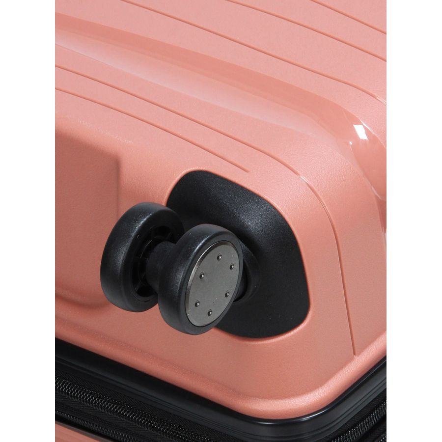 Чемодан средний M полипропилен Worldline Airtex 283 66×44×28см 80л Розовое золото