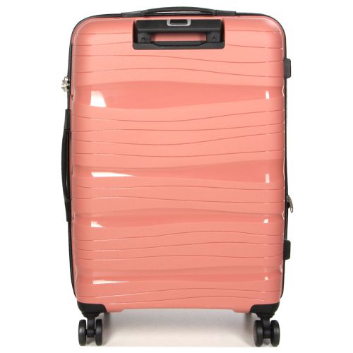 Чемодан средний M полипропилен Worldline Airtex 283 66×44×28см 80л Розовое золото