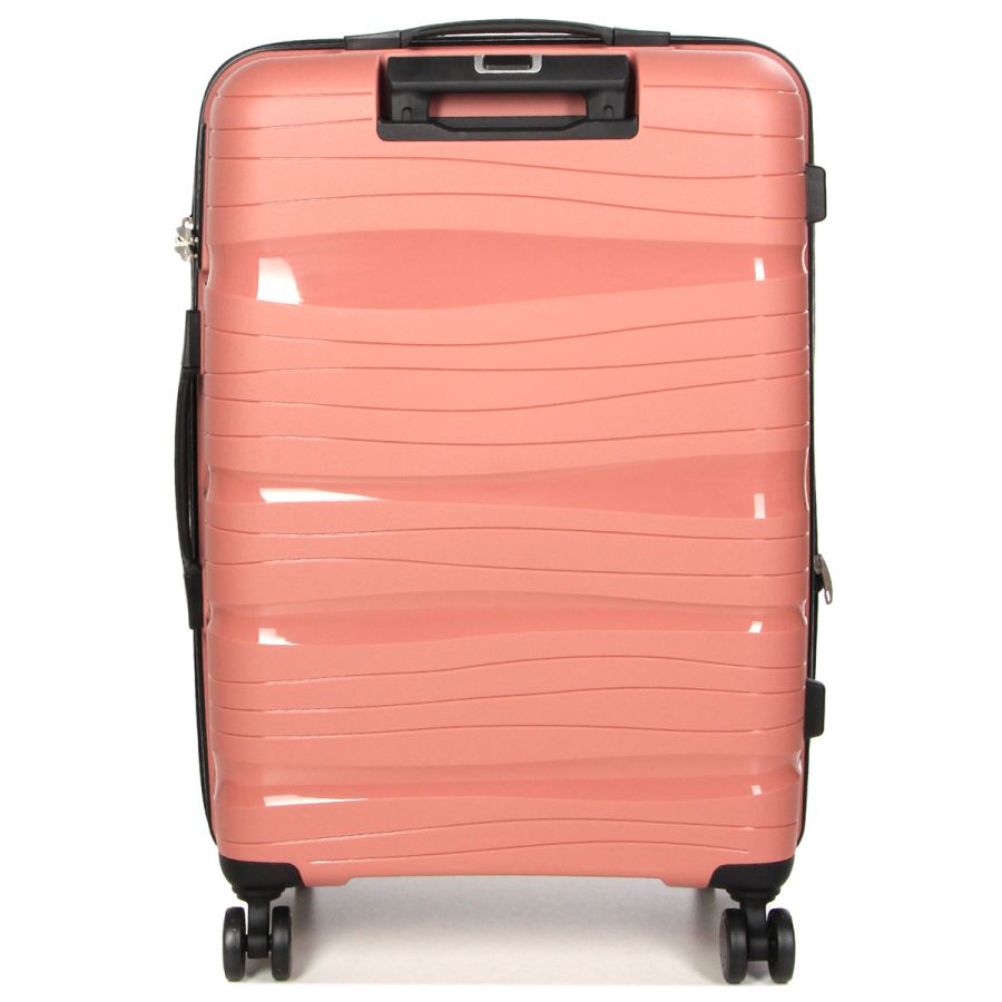 Чемодан средний M полипропилен Worldline Airtex 283 66×44×28см 80л Розовое золото