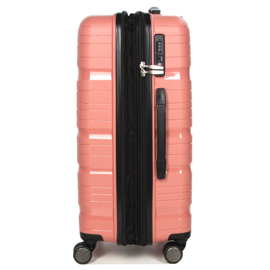 Чемодан средний M полипропилен Worldline Airtex 283 66×44×28см 80л Розовое золото