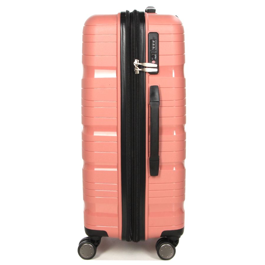 Чемодан средний M полипропилен Worldline Airtex 283 66×44×28см 80л Розовое золото