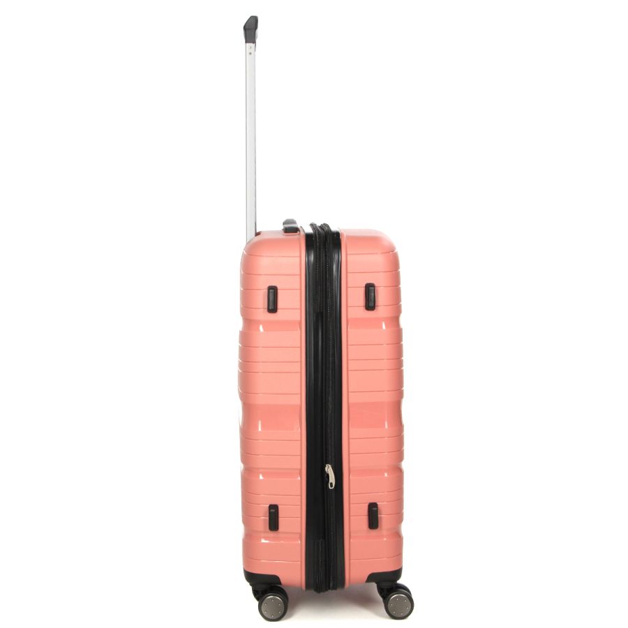 Чемодан средний M полипропилен Worldline Airtex 283 66×44×28см 80л Розовое золото