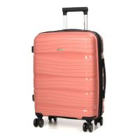 Чемодан маленький S полипропилен Worldline Airteх 283 56×33×22см 52л Розовое золото