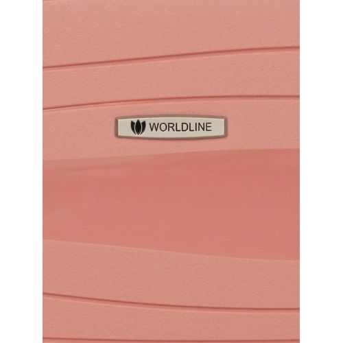 Чемодан маленький S полипропилен Worldline Airtex 283 56×33×22см 52л Розовое золото