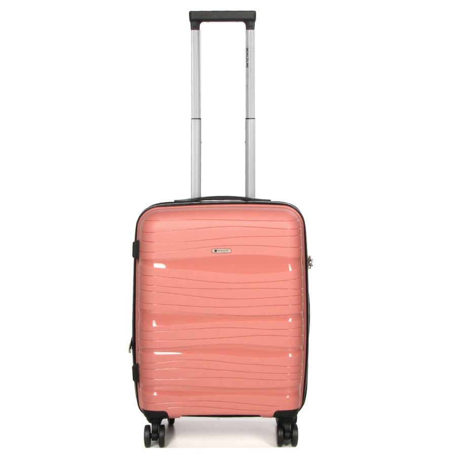 Чемодан маленький S полипропилен Worldline Airtex 283 56×33×22см 52л Розовое золото