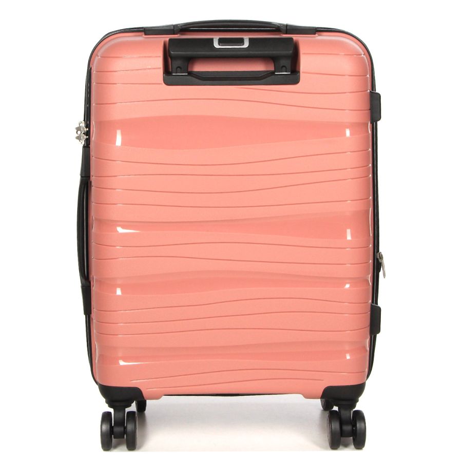 Чемодан маленький S полипропилен Worldline Airtex 283 56×33×22см 52л Розовое золото