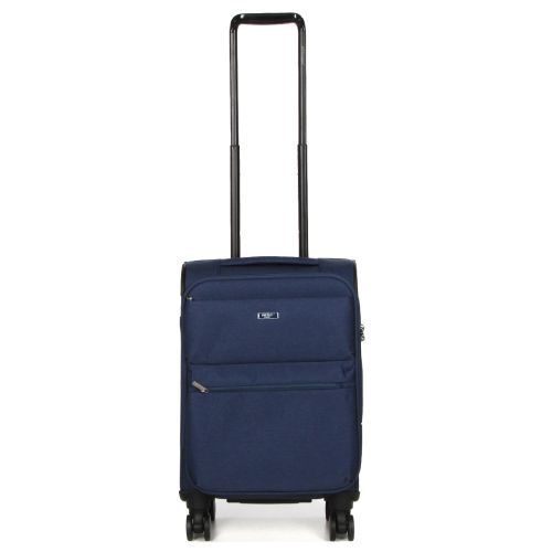 Чемодан маленький S тканевый Airtex 828 58×36×25см 39л Темно-синий