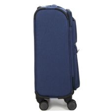Чемодан маленький S тканевый Airteх 828 58×36×25см 39л Темно-синий