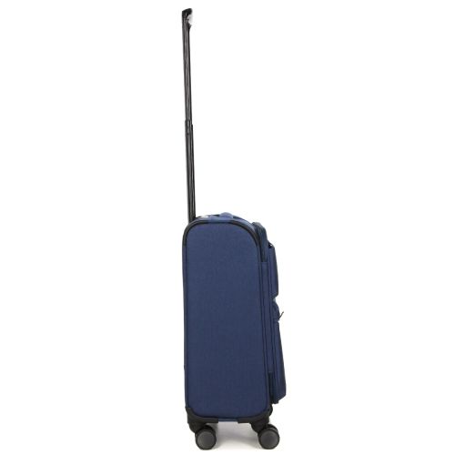 Чемодан маленький S тканевый Airtex 828 58×36×25см 39л Темно-синий