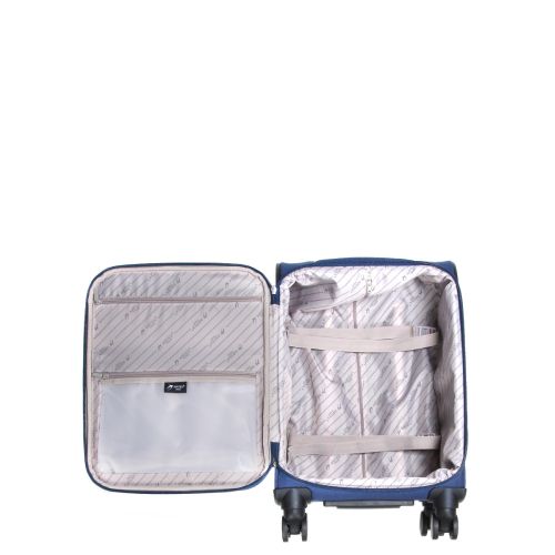 Чемодан маленький S тканевый Airtex 828 58×36×25см 39л Темно-синий