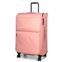 Чемодан большой L тканевый с расширением Airteх 828 78×48×34см 113л Розовый