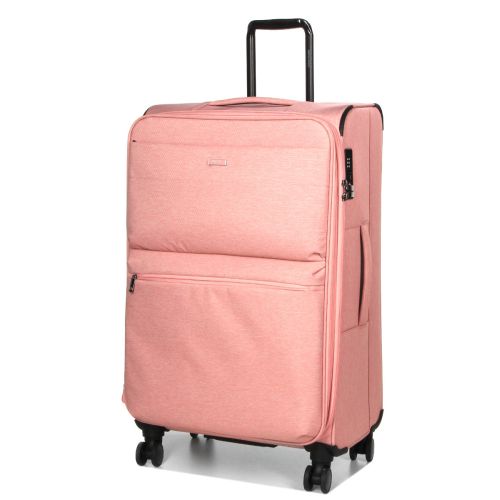 Чемодан большой L тканевый с расширением Airtex 828 78×48×34см 113л Розовый