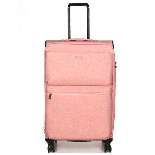 Чемодан большой L тканевый с расширением Airtex 828 78×48×34см 113л Розовый