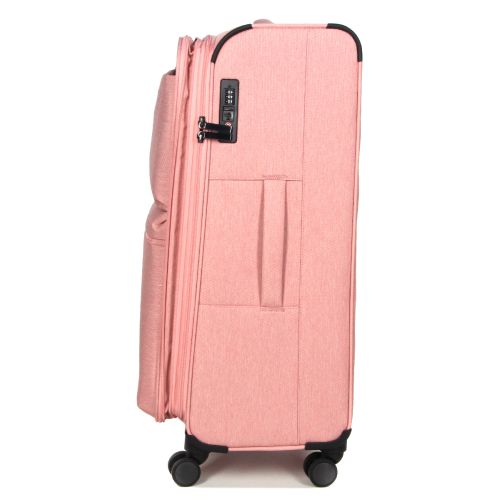 Чемодан большой L тканевый с расширением Airtex 828 78×48×34см 113л Розовый