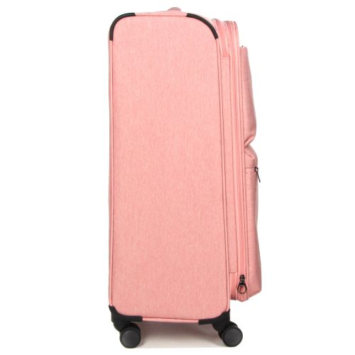 Чемодан большой L тканевый с расширением Airtex 828 78×48×34см 113л Розовый
