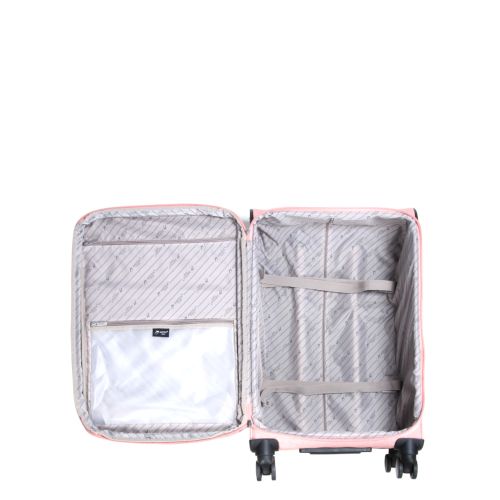 Чемодан средний M тканевый с расширением Airtex 828 68×42×31см 71л Розовый