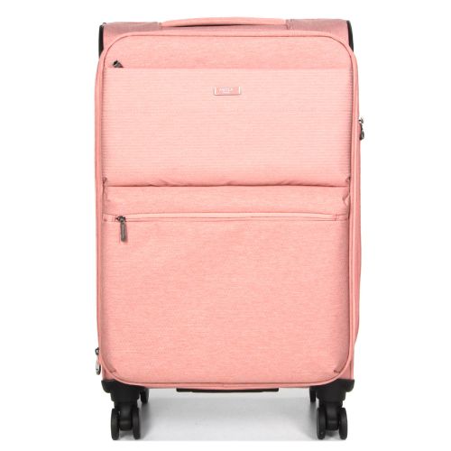 Чемодан средний M тканевый с расширением Airtex 828 68×42×31см 71л Розовый