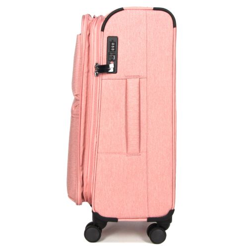 Чемодан средний M тканевый с расширением Airtex 828 68×42×31см 71л Розовый